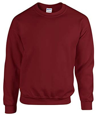 GILDAN Men's 50/50 Adult Crewneck Sweatshirt, Brown (Garnet), S UK