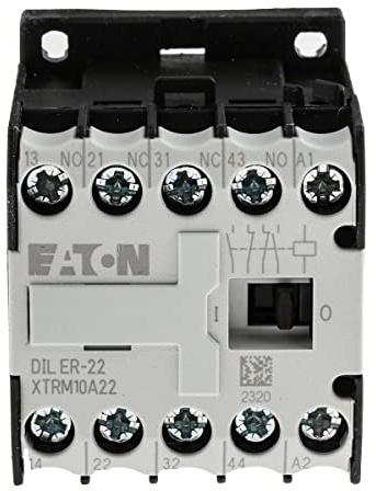 Eaton DILER Schütz 24V ac-Spule, 4-polig, 400V ac / 3 A 2 Schließer/2 Öffner Motorschaltung, Leistungsschaltung
