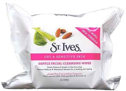 St. Ives sanfte Gesichtsreinigung 34 Tücher für trockene & sensible Haut mit Natur ...