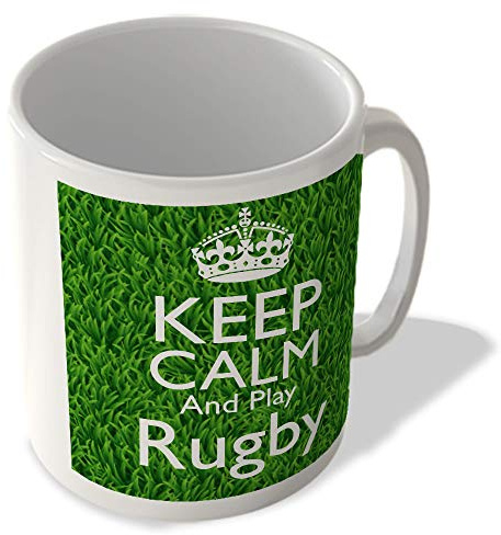 McMug - Keep Calm and Play Rugby - Mug, Ceramic, 11fl.oz.