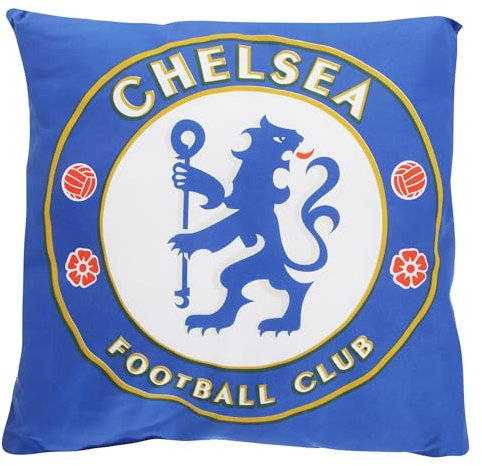 Chelsea FC Kinder Zierkissen mit Club Wappen (Einheitsgröße) (Blau)