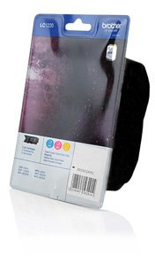 Brother Original LC1220 /, 3X Premium Drucker-Patrone, Cyan, Magenta, Gelb, 3x260 Seiten