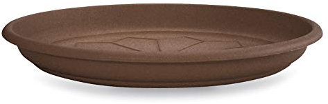 OEM Systems - sotto Vaso Fioriera Sabbiato Rotondo Naxos Diam 28 Cm in Plastica Terracotta