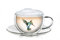 Creano Tazza Termica Hummi, per Tè/Latte Macchiato, a Doppia Parete, con Motivo Colibrì | 250ml in Confezione Regalo Esclusiva, Blu