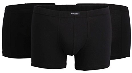Ceceba Herren Pants, Elastan, Baumwolle, Single Jersey, blau, Uni, 3er Pack