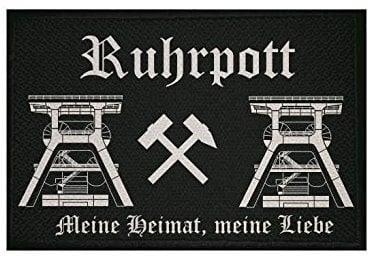 U24 Aufnäher Ruhrpott Fahne Flagge Aufbügler Patch 9 x 6 cm