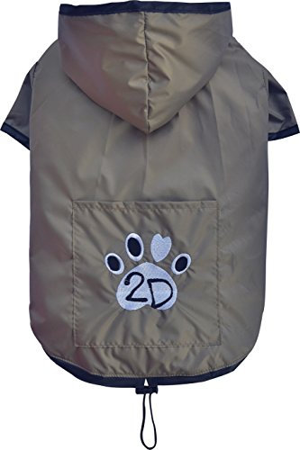 Doggy Dolly DR052 Hunderegenshirt, Größe: S, 2 beinig braun