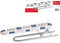 Home Jeannette de repassage, housse en tissu, gris/multicolore, 53x13x4 cm