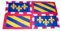 Fahne / Flagge Frankreich - Burgund NEU 90 x 150 cm