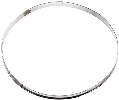 Gobel - Cercle à Tarte en INOX Ø 32 cm - Cercle à Pâtisserie Bords roulés - Hauteur 2 cm - Démoulage Rapide et Parfait - Qualité Supérieure - Fabriqué en France