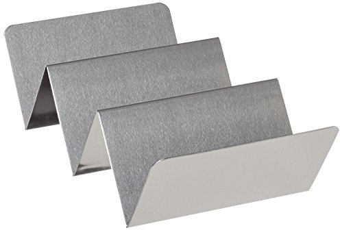 American Metalcraft TSH3 Stainless Steel Taco Holder, 2-3 Compartments, 4 x 8, Silver
