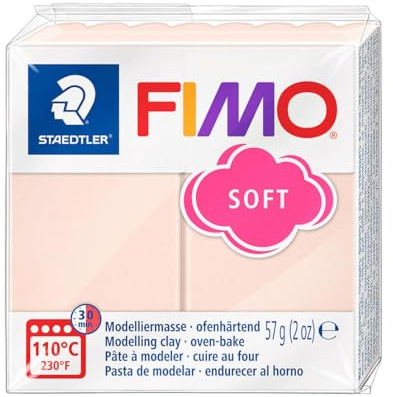 Fimo Soft Polymer Clay 2oz-Light Flesh