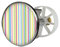 Waschbeckenstöpsel Design Bunte Streifen | Abfluss-Stopfen aus Metall | Excenterstopfen | 38 – 40 mm