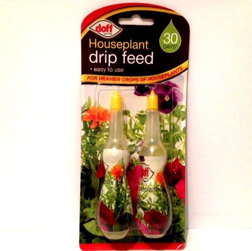 Pack of 2 Doff Houseplant Drip Feed - Feeds for up to 30 days