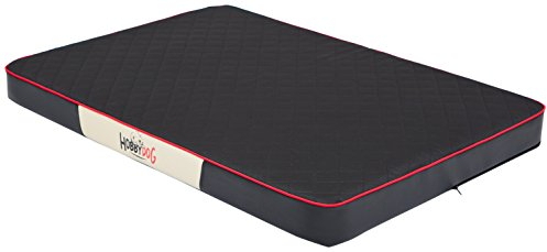 DOGGY Hobbydog MMPRCKC8 Hundematratze Hundebett Hundesofa Hundekorb, M, 80 x 54 x 8 cm, schwarz