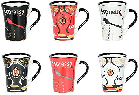 Table Passion - Coffret de 6 tasses à café Color 12,5 cl assorties