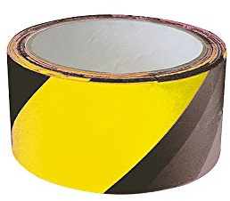 Absperrband schwarz-gelb