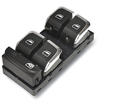 Para Audi Q5 A4 S4 A5 S5 B8 Interruptor Botón Control Elevalunas Alu Look