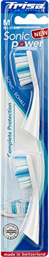 Sonic Power Complete Protection Aufsteckbürsten Medium für die elektrische Zahnbürste, 2 Stück