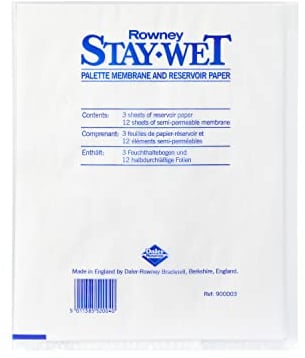 Daler Rowney Stay Wet - Petite palette humide pour couleurs acryliques