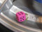 4 Stück Ventilkappen Auto Motorrad Bike Fahrrad Würfel pink rosa