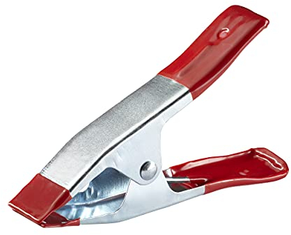 kwb Feder-Zwinge 150 mm aus Stahl, Spann-Weite 49 mm, hohe Feder-Kraft für Leim- und Klebearbeiten, Feder-Klemme zum klammern und halten