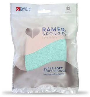 Ramer Shower Sponge - Super Soft Body Sponge Small (Mint)
