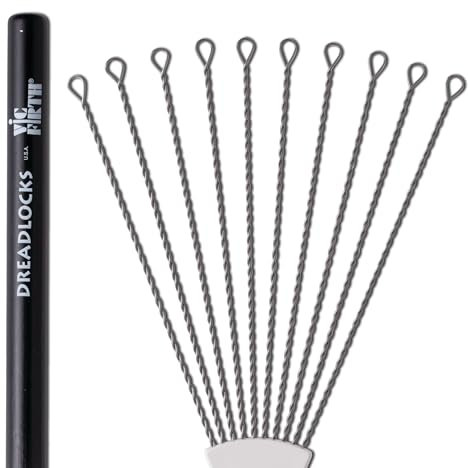 Vic FIrth - Dreadlocks Cepillos de Tambor - Alambre de acero