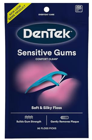 DenTek Comfort Clean Zahnseide-Zahnseide, seidig, 90 Stück