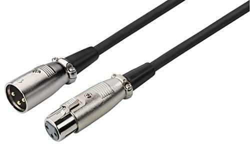 Img Stage Line MEC-2000/SW Mikrofonkabel (XLR-Stecker / XLR-Kupplung) 20m schwarz