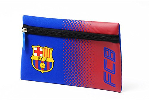 F.C. Barcelona Trousse officielle, bleu/rouge, environ 21 cm x 12 cm.