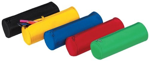 Pagna Schlampermäppchen Basic Colours strapazierfähiges Nylon, 220x70 mm, Keder Farbe: grün