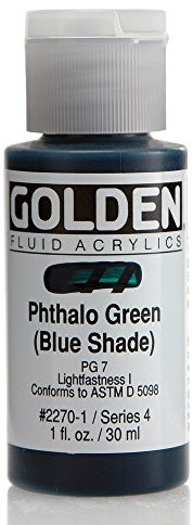 Golden : Fluid Acrylic Paint : 30ml (1oz) : Phthalo Green Blue Shade
