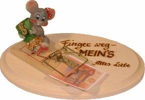 Leben mit Holz Mausefalle Geldhalter
