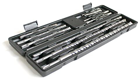 SDS Plus Bohrer Set 11 tlg im Koffer doppel Wendel+ Kreuz Quadro Betonbohrer