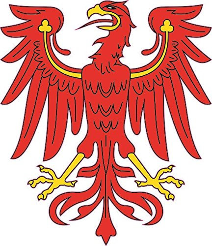 U24 Aufkleber Brandenburg Adler Autoaufkleber Sticker Konturschnitt