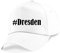 Reifen-Markt Base Cap Hashtag #Dresden Größe Uni Farbe Weiss Druck Schwarz