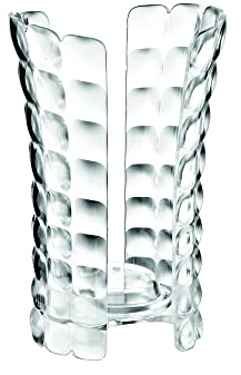 Guzzini - Tiffany, Portabicchieri Universale - Trasparente, 12 x 10,3 x h18,3 cm - 19960000