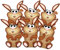Paul´s Papierfabrik 12 süsse Ostertüten Osterhasen für´s Osternest zum Basteln und selber Befüllen. Alle Teile vorgestanzt - DIY ohne Schere!