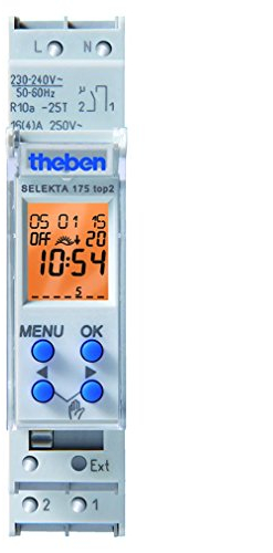 interrupteur astronomique modulaire - 1 contact - 1 module - blister - theben 1750152