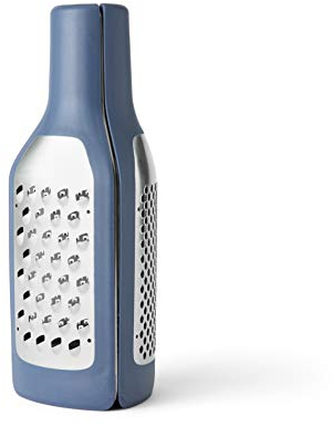 Chef'n 2-in-1 Tower & Plane Grater Rallador de Torre y avión 2 en 1, Acero Inoxidable