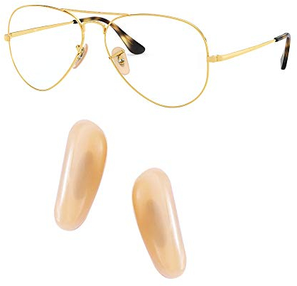 HiCycle2 nasenpads brille brillen nasenpads für ray ban AviatorRB3025 RB3539 RB3026 RB3447 RB4263 RB3548 RB3716 RB3816 RB3548N Sonnenbrillen Reparatur Kits brille nasenpads silikon 16mm gelb