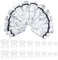 Crdifu 32 Stück Ohr Dehnstäbe Set (Ohrdehner & Ohrtunnel), Acrylic Dehnungstab & Silikon Tunnel, 6-20mm Großes Dehnset, Weiß Schwarz Ohr Expander Piercing, Ear Streching Kit