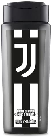 Naturaverde - Football Team - Juventus Dusch-Shampoo, mildes und revitalisierendes Duschgel, Seife für Körper und Haare, 250 ml, 1 Stück