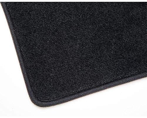 BERGER Läufer Fußmatte 150 x 45cm │ für Gang & Boden in Wohnmobil & Wohnwagen, Camping schwarz & flauschig Bodenbelag Teppich Laeufer Auto Matte Fußraum Wohnmobil Teppich Schutzmatte