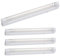 Britalia 4 Pack | White 13W T5 Ultraslim Fluorescent Under Cabinet Switched Striplight Fitting with Diffuser | 2 Metre Mains Cable & Fixing Kit Included | 572mm Length