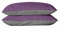 BLUE MOON Mako Satin Wendebettwäsche Satin Kissenbezug einfärbig Uni, Kopfkissenbezug, Pillow case, Pillow case 40x80 Made in EU! (Pflaume/grau Kissenbezüge 2er-Pack, 40 x 80 cm)