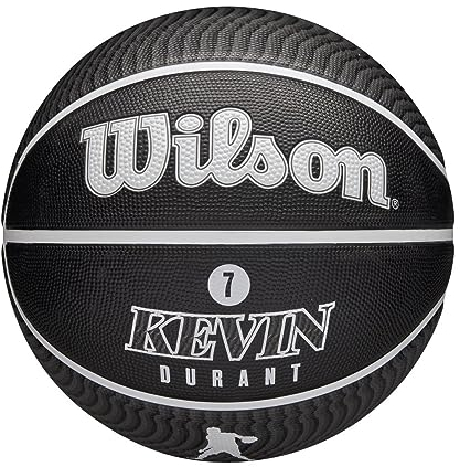 Wilson NBA Player Icon Kevin Durant Outdoor Ball WZ4006001XB, Unisex basketballs, Black, 7 EU