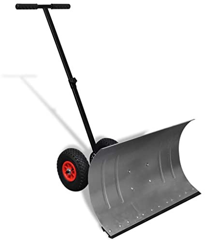 Kstyhome Spazzaneve Manuale con Ruote