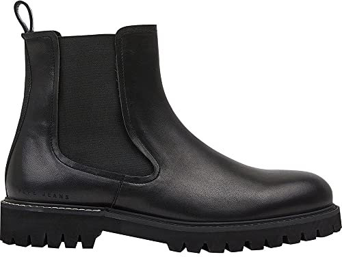 Pepe Jeans Herren Trucker Chelsea M Boots, 999BLACK, 43 EU
